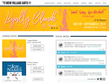 Tablet Screenshot of newvillagearts.org